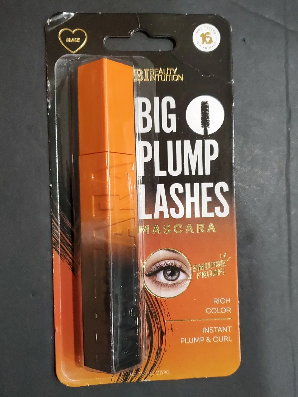 2 pack big plump lashes black smudge proof mascara brand new